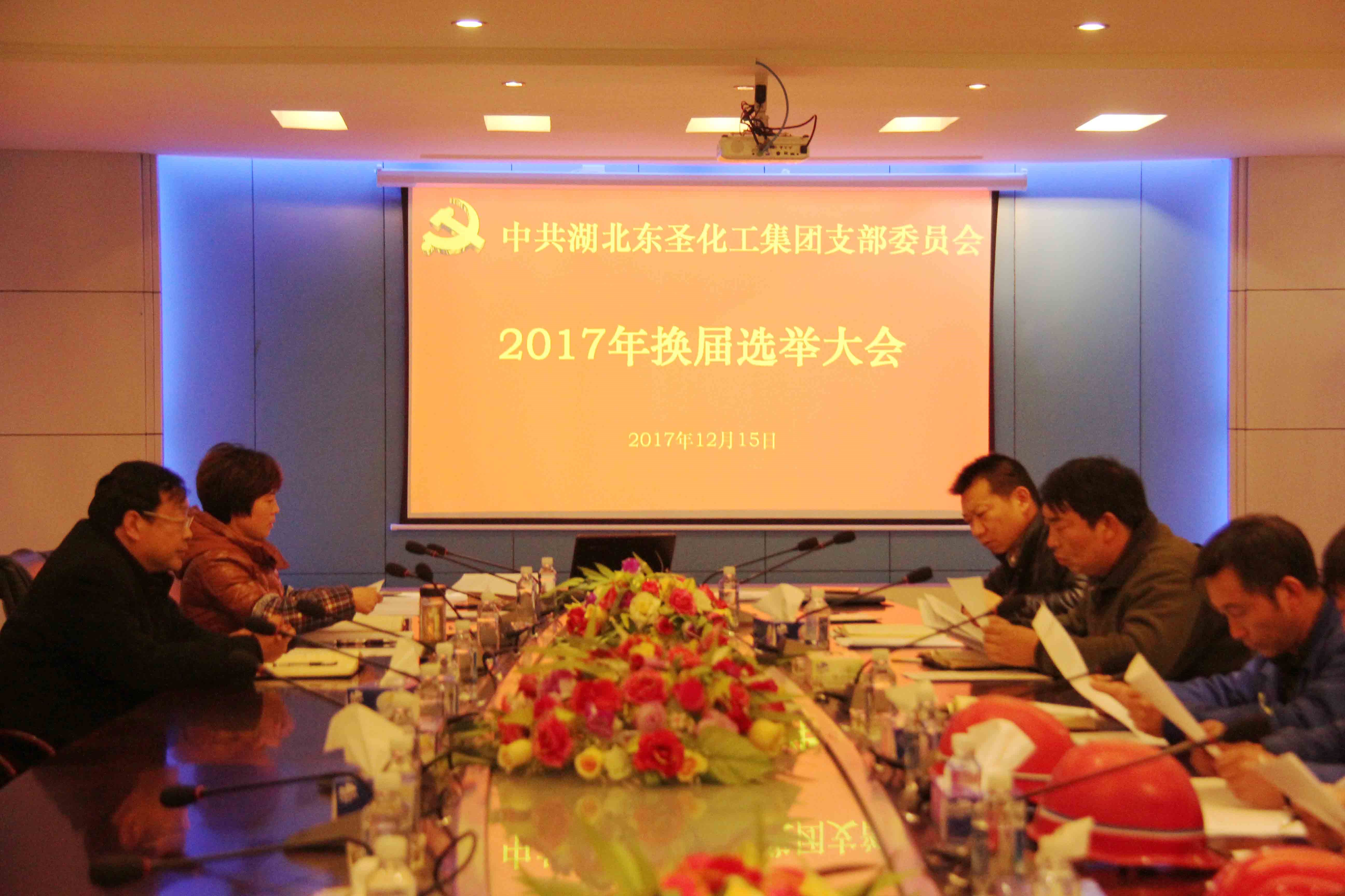 湖北九州备用网址十年信誉党支部成功召开2017年换届选举大会
